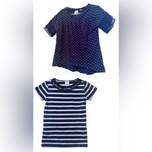 Girls J. Crew/Gap navy embellished T-shirt bundle